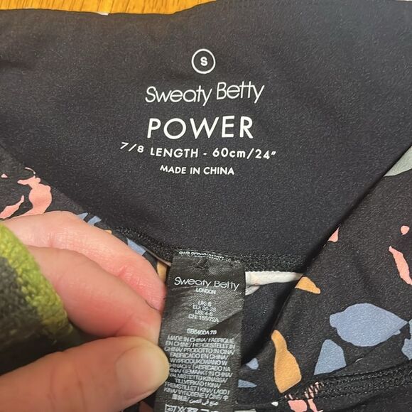 EXCELLENT CONDITION SWEATY BETTY POWER 7/8 GYM LEGGINGS SIZE SMALL - Picture 9 of 10